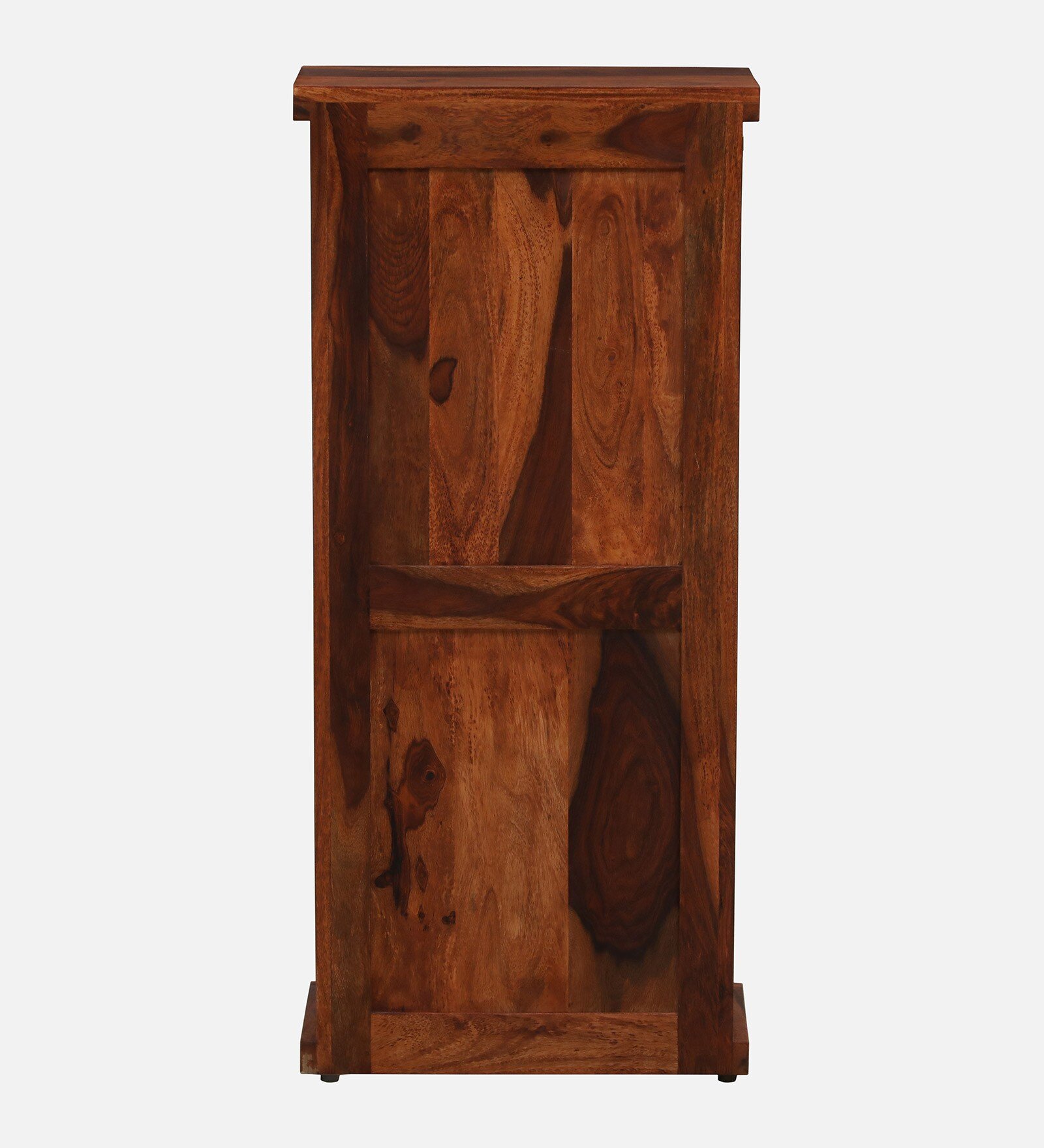 Lambvar Solid Sheesham Wood Book Rack in Warm Walnut Finish - Image 3