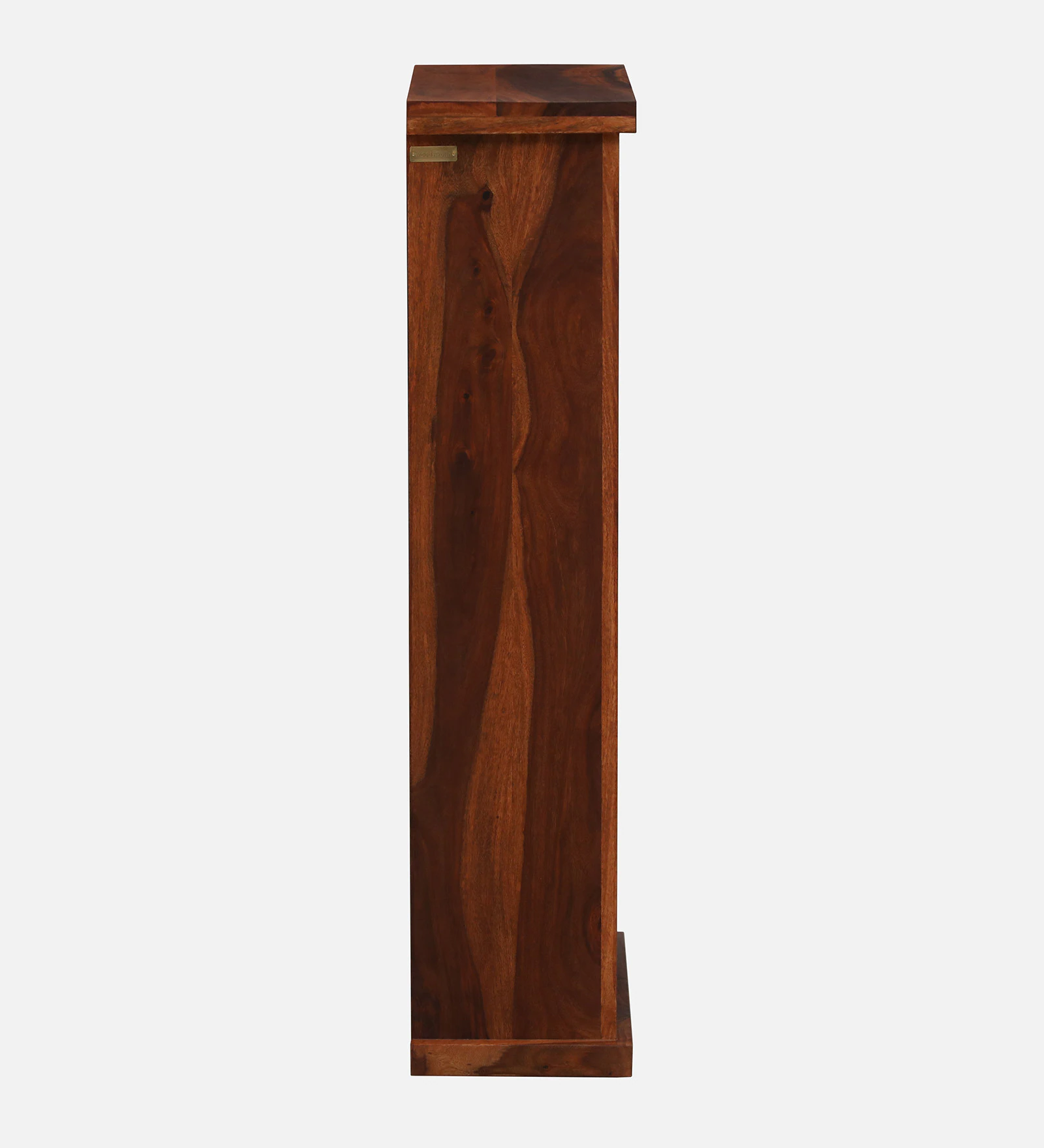 Lambvar Solid Sheesham Wood Book Rack in Warm Walnut Finish - Image 5