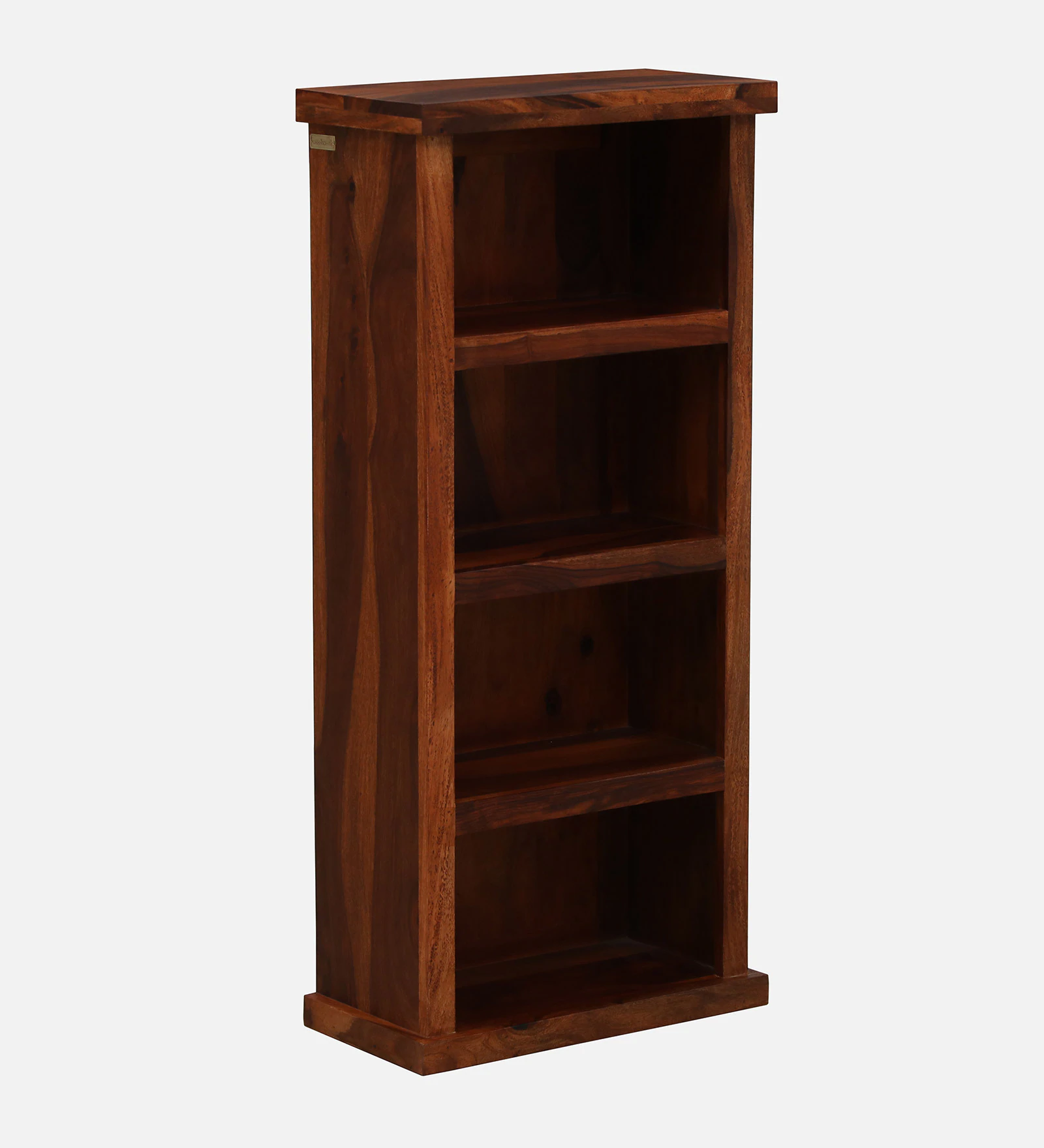 Lambvar Solid Sheesham Wood Book Rack in Warm Walnut Finish - Image 6