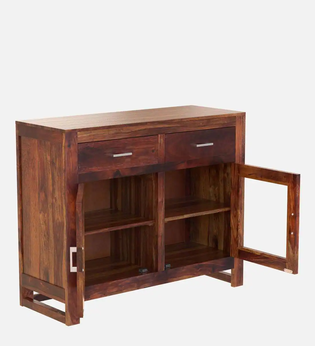 Large Wooden Crockery Cabinet with Drawers - Image 4
