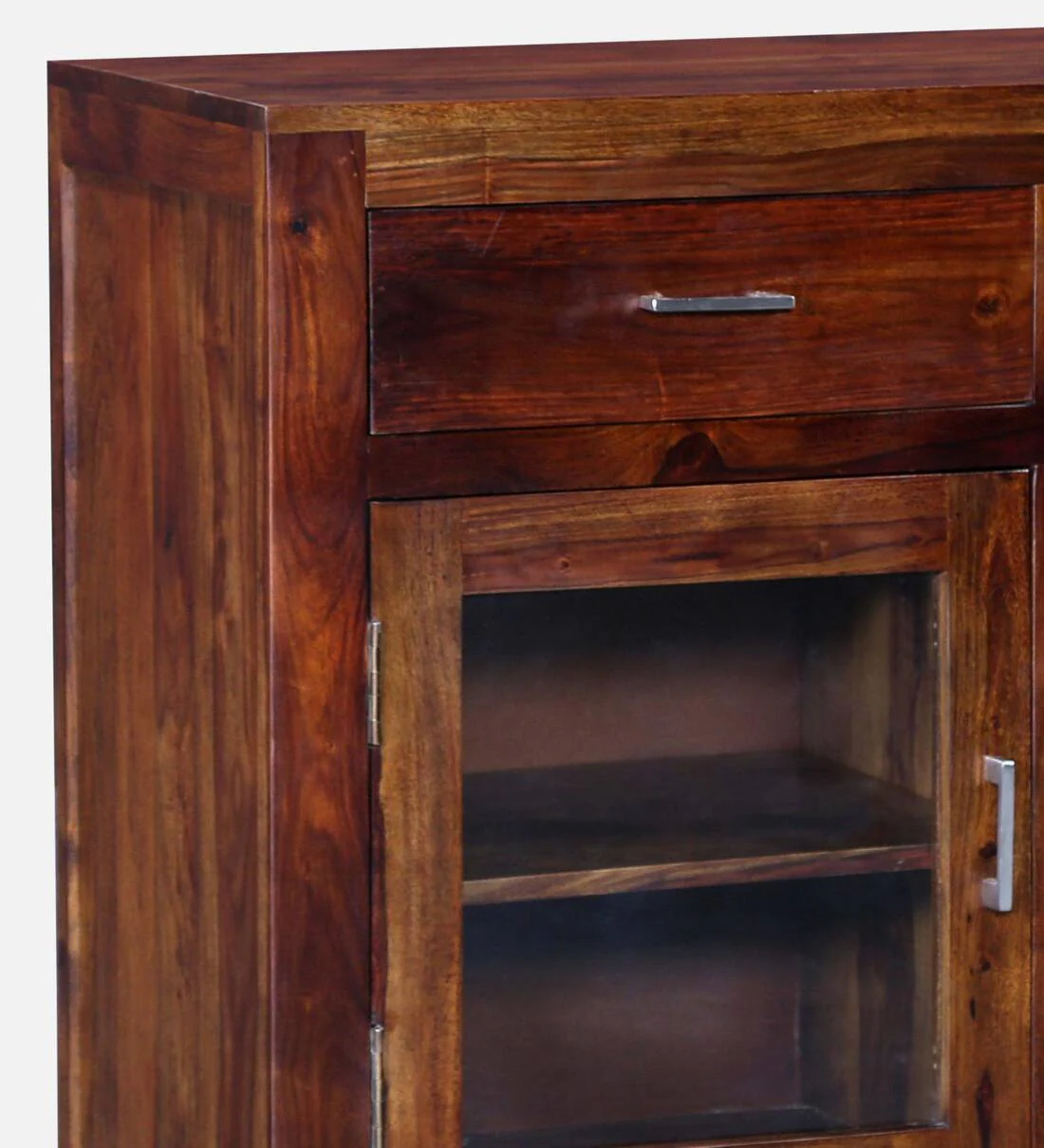 Large Wooden Crockery Cabinet with Drawers - Image 5