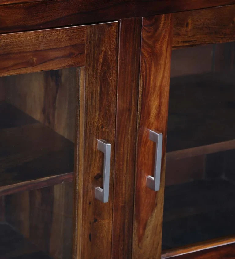 Large Wooden Crockery Cabinet with Drawers - Image 10