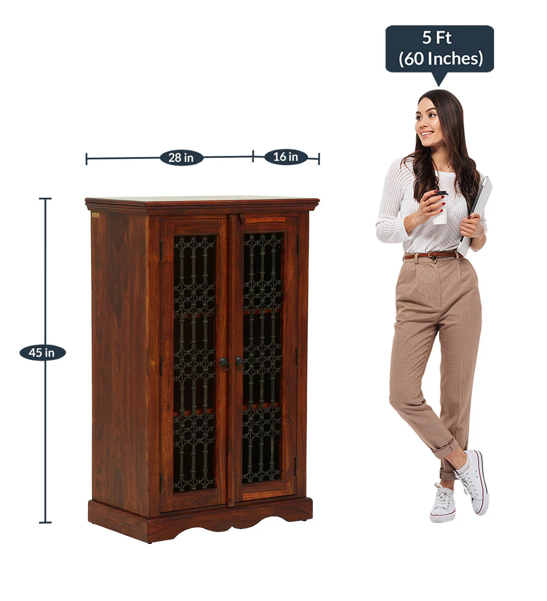 Wooden Crockery Cabinet for Home - Image 3